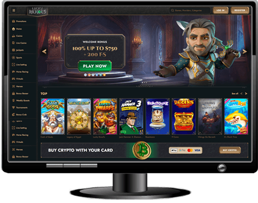 Lucky Heroes Casino Website