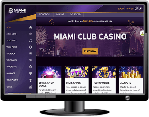 Miami Club Casino Website