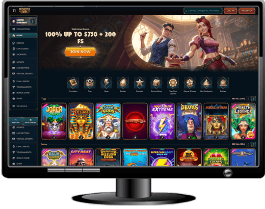 Monster Win Casino Website