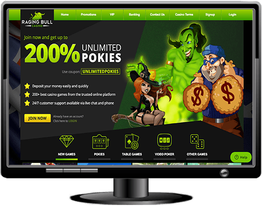 Raging Bull Casino Website
