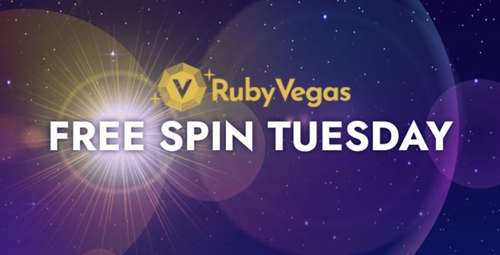 Claim 130 Free Spins Every Tuesday at Ruby Vegas