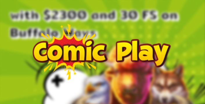 Get a 230% Match Bonus and 30 Fee Spins at Comic Play Casino