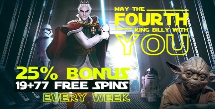 King Billy Casino Starwars Bonus