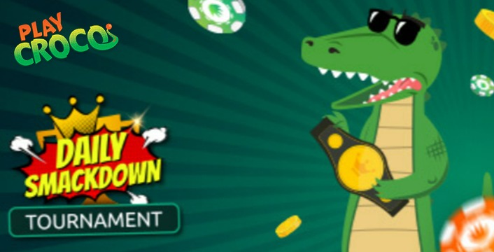 Win Real Money in The Daily Smack Down at PlayCroco Casino