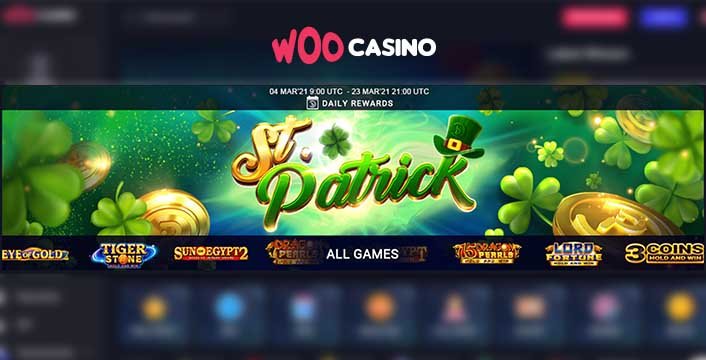 Woo Casino St Patricks Day Reward