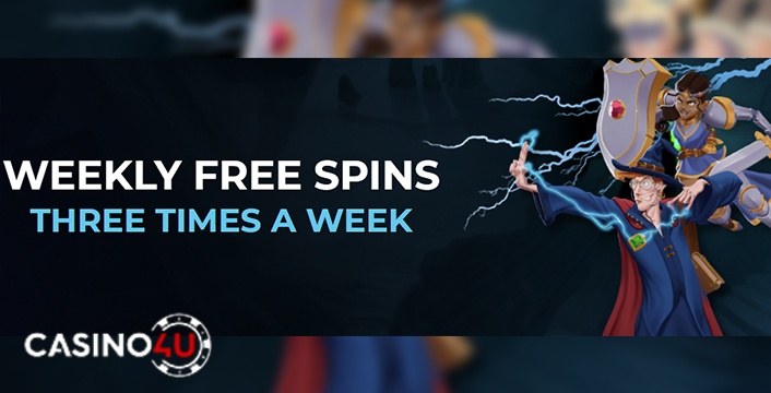 Casino4u Get Free Spins 3 Times a Week